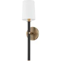 Wall Light Sculptural Design - Black, Brass alternate view
