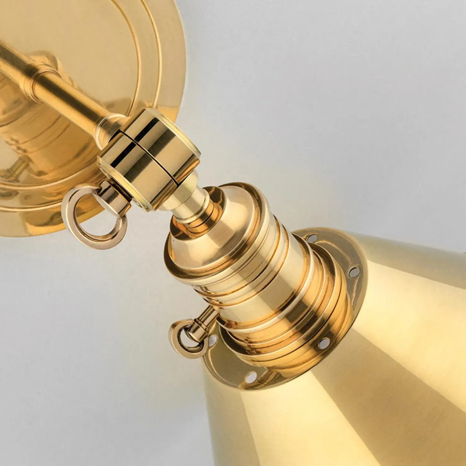 Wall Light with Adjustable Arm - Brass alternate view