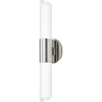 Wall Light with Crystal Detail - Polished Nickel alternate view