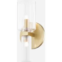 Wall Light with Dual Shades - Brass alternate view