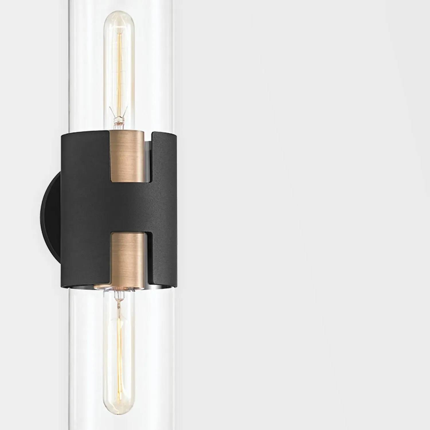 Wall Light with Dual Shades - Patina Brass alternate view