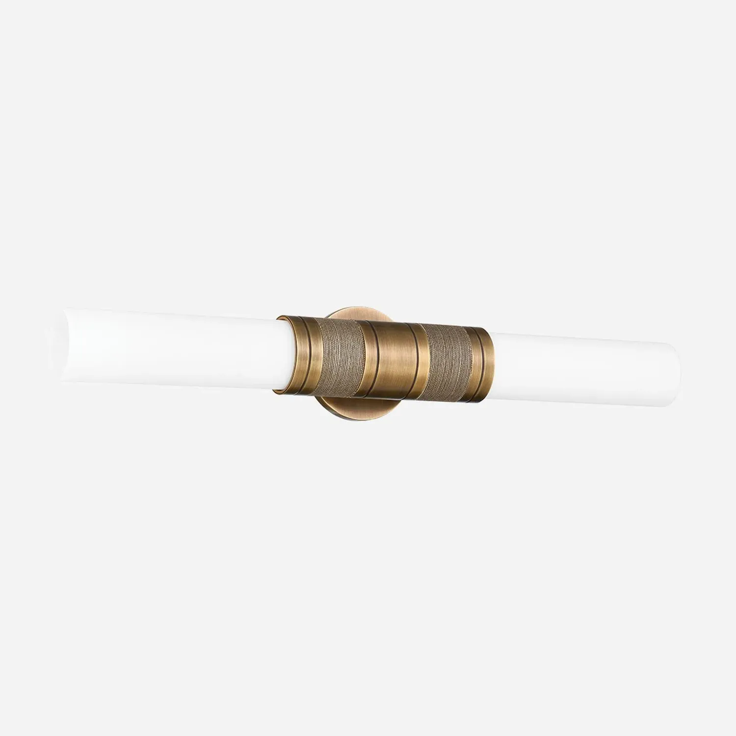 Wall Light with Opal Glass - Brass alternate view