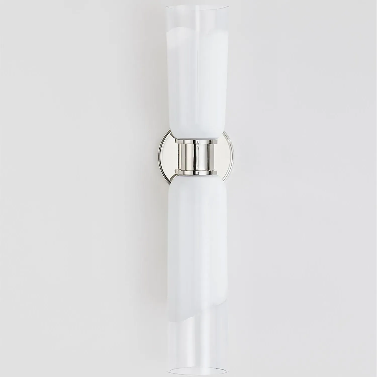 Wall Light with Opal Glass - Polished Nickel alternate view