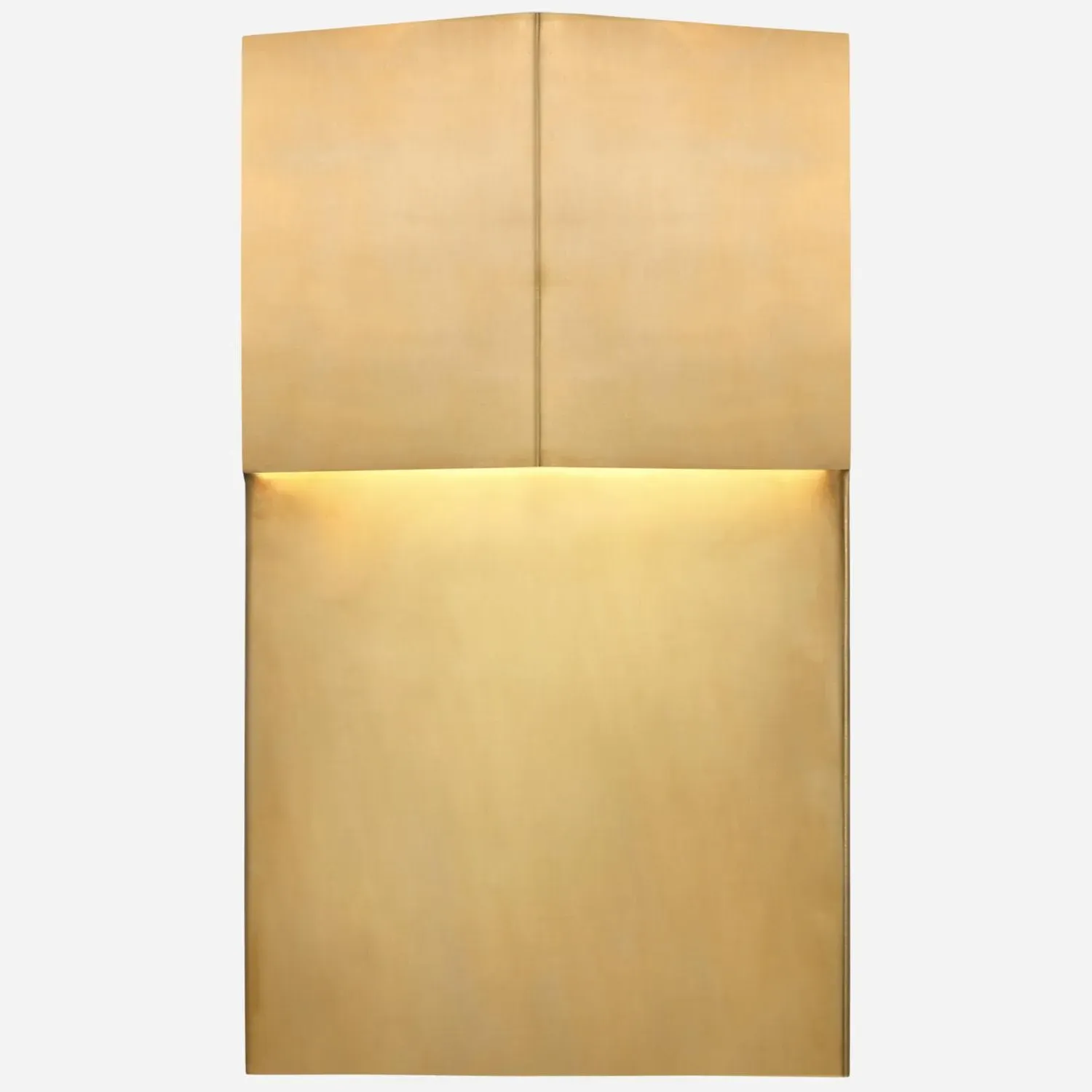 Wall Light with Prismatic Shade - Brass product