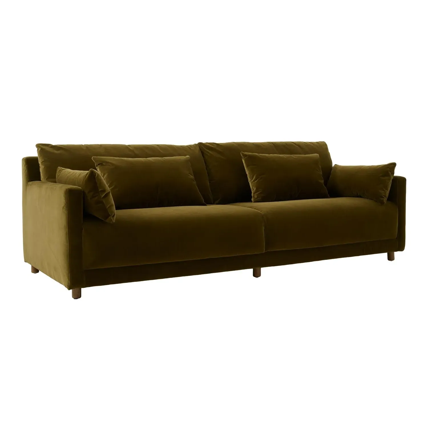 Whitney Sofa - Olive Green, Velvet alternate view