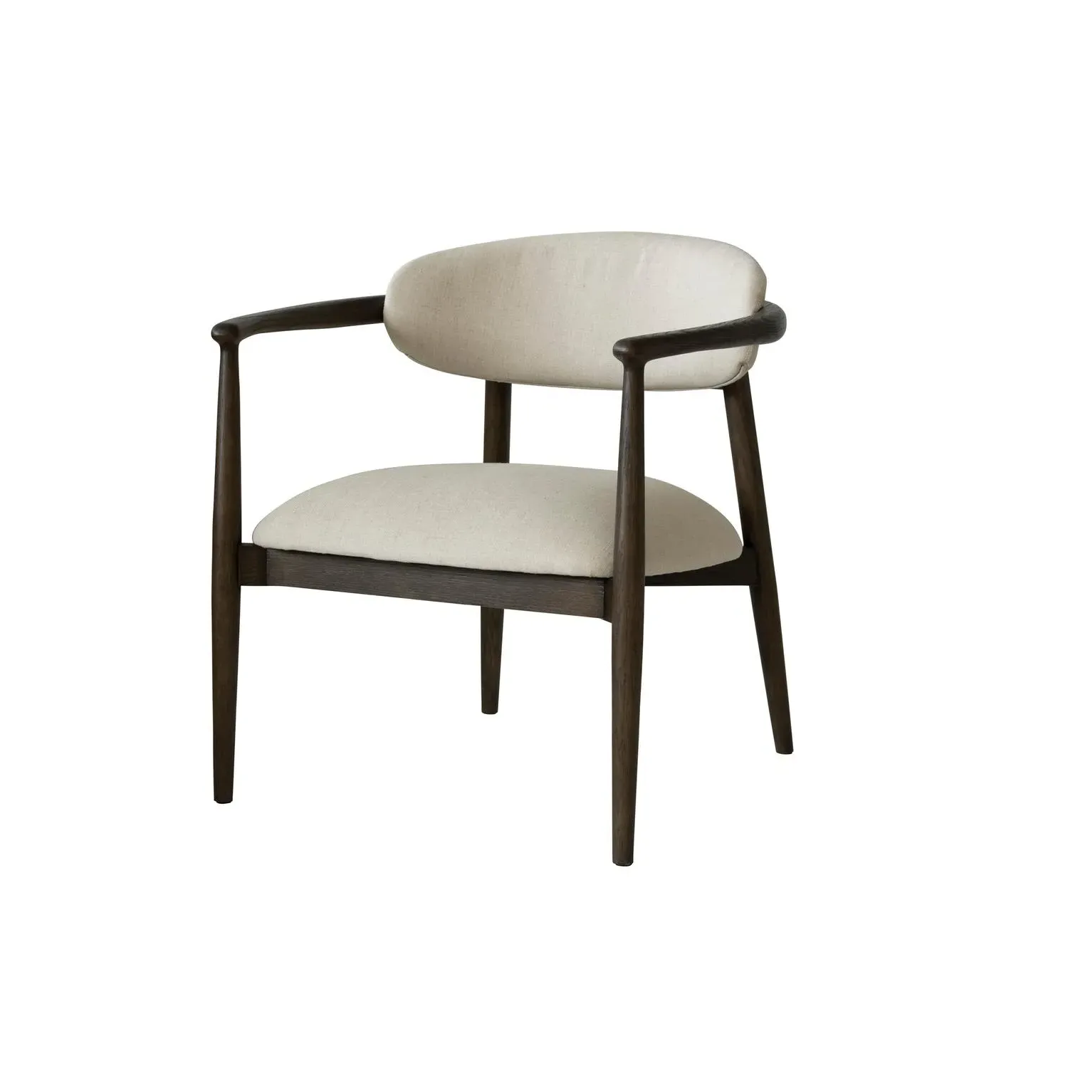 Frederick Upholstered Dining Chair - Light Neutral, Walnut product