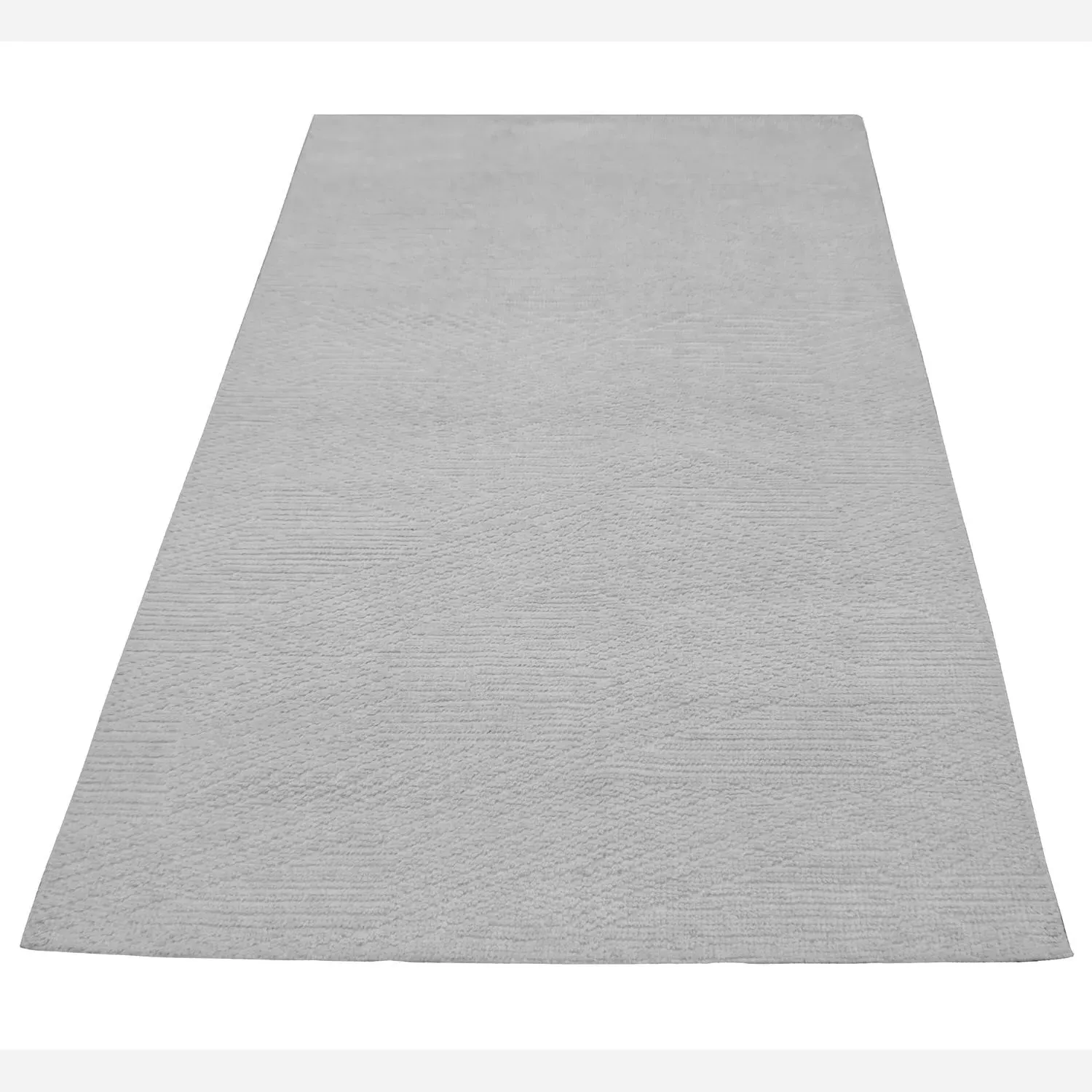 8' x 10' Rug with Criss-Cross Pattern - Neutral, Wool alternate view