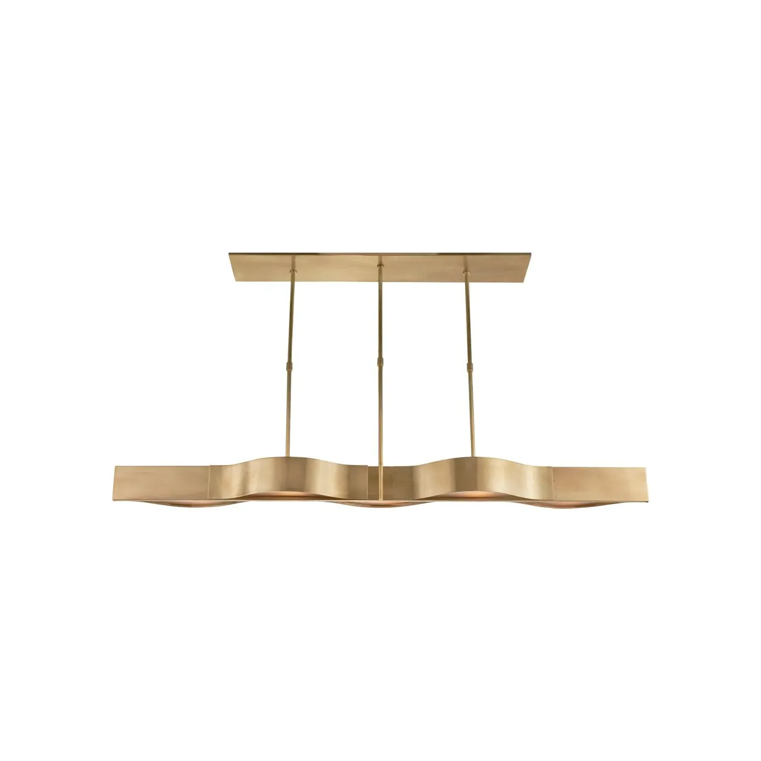 Sculptural Pendant Light - Brass, Metal product
