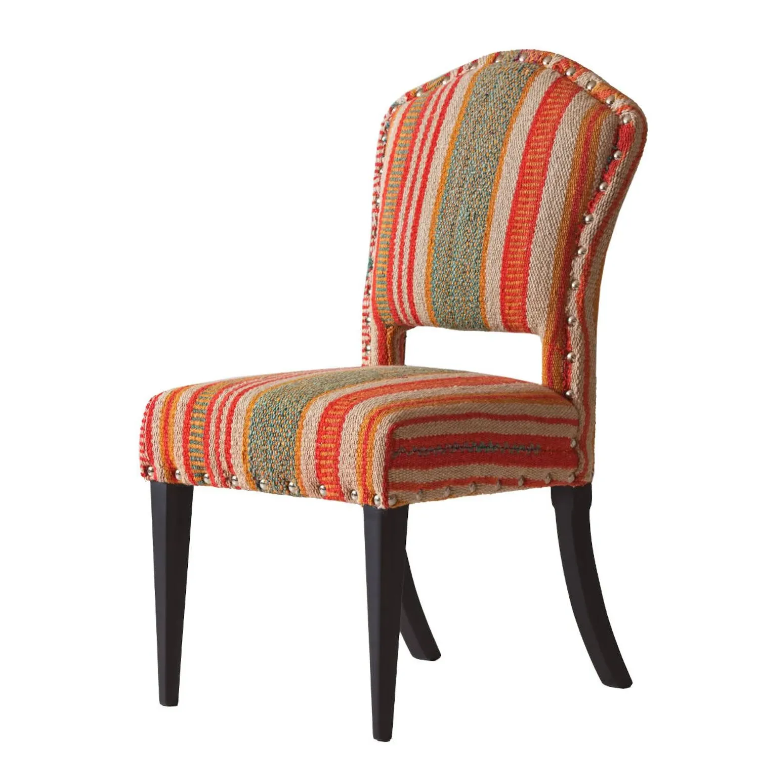 Dining Chair with Upholstery - Multicolor, Wool product