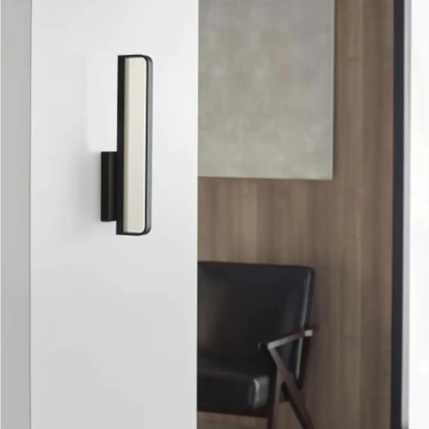 Slim Wall Light with LED - Black, Matte alternate view