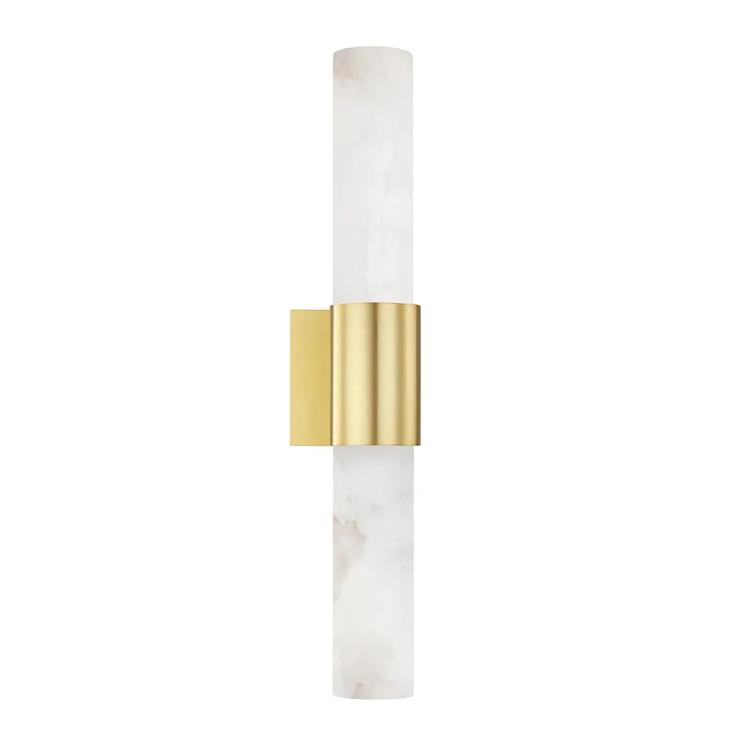 Wall Light with Alabaster Diffuser - Aged Brass product