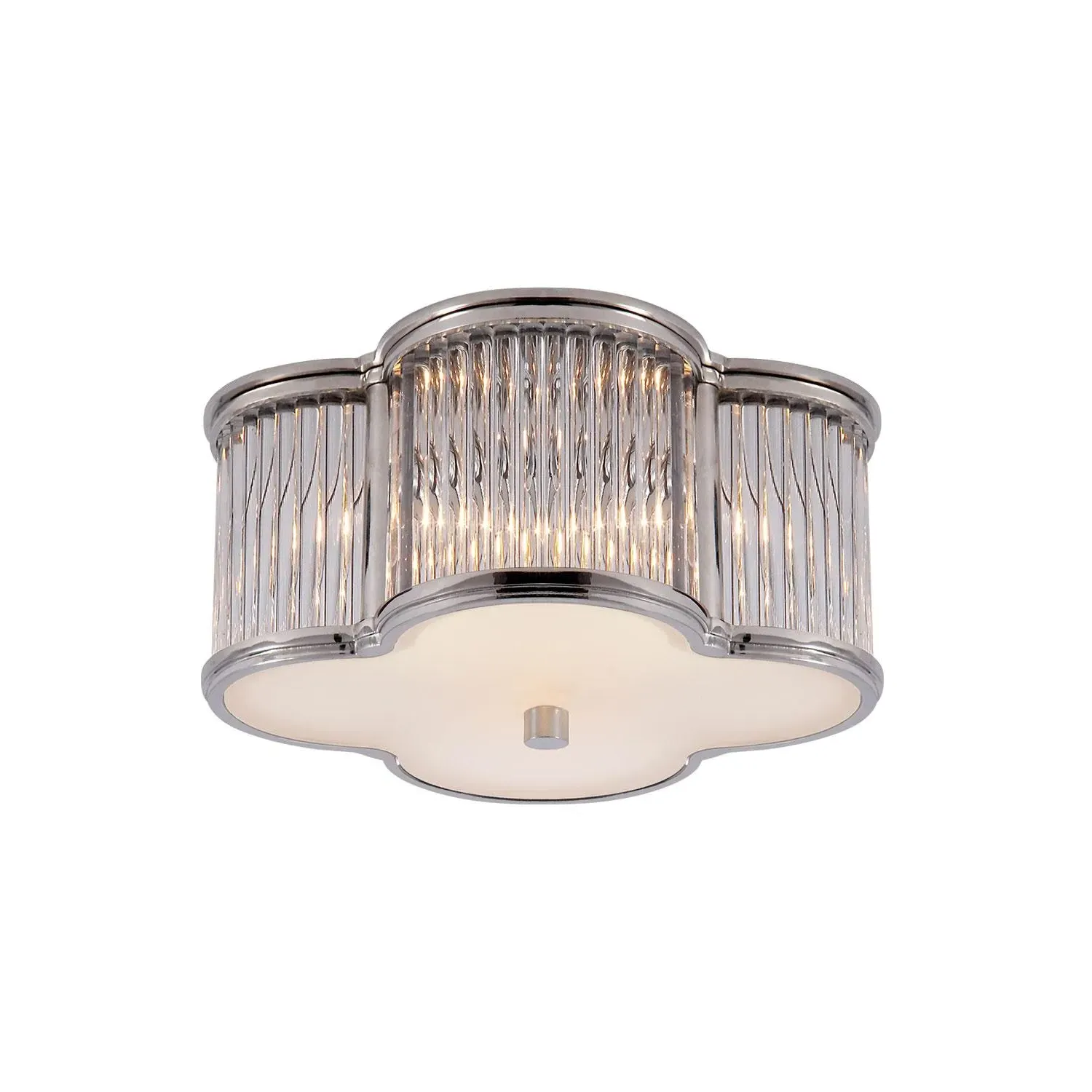 Small Ceiling Light Art Deco - Nickel, Glass product