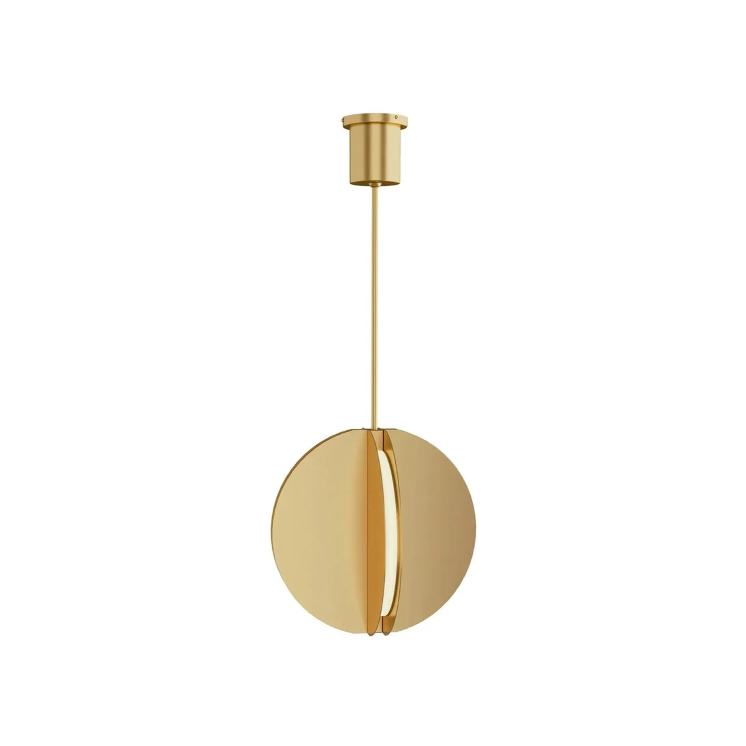 Small Pendant Light Geometric Design - Brass, Metal product