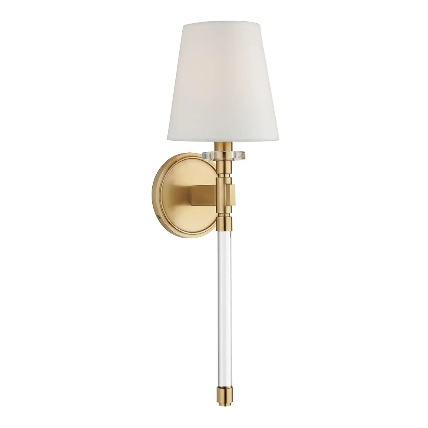 Wall Light with Crystal Arm - Brass, Metal product