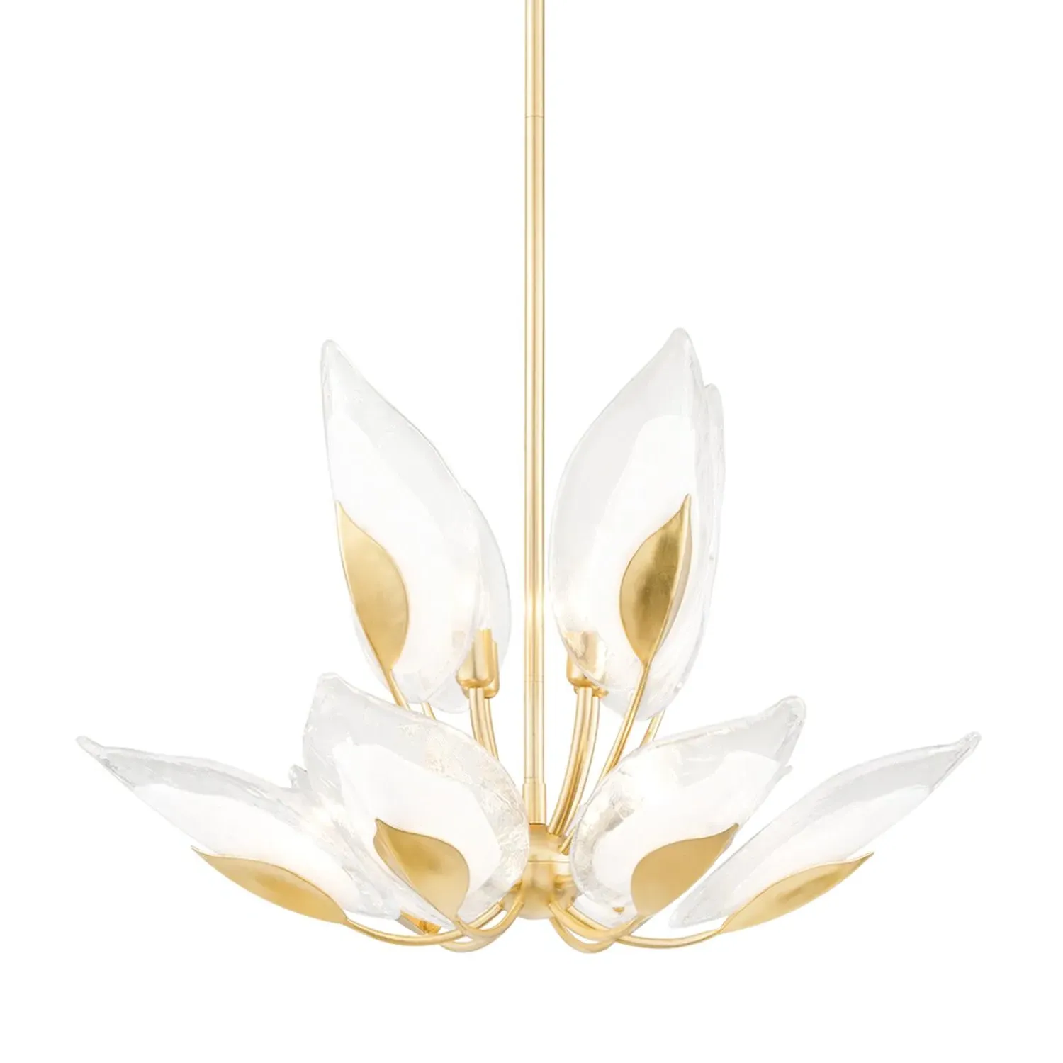 Small Blossom Chandelier - Gold, Glass product