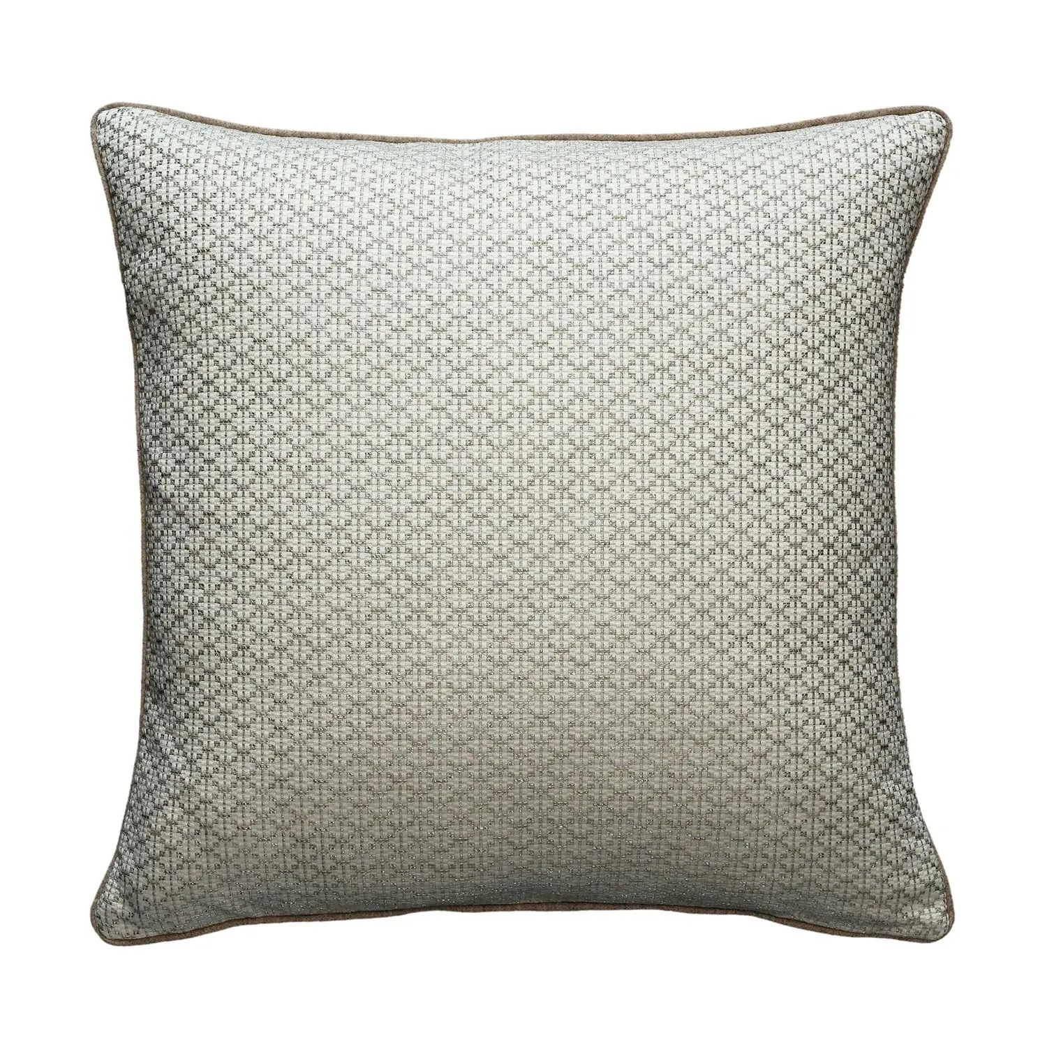 Geometric Cushion with Piping - String, Cotton product
