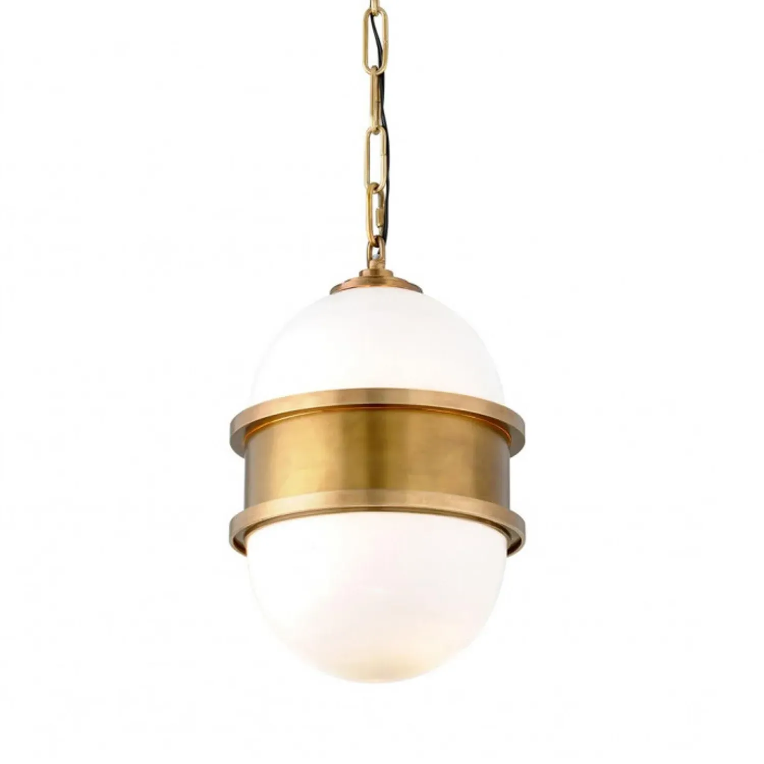 Small Aged Pendant Light - Brass, Metal product