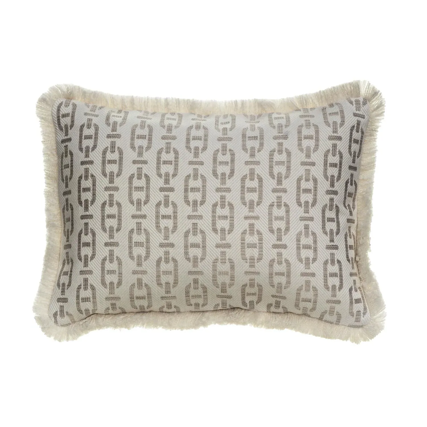 Medium Rectangle Cushion with Trim - String, Cotton product