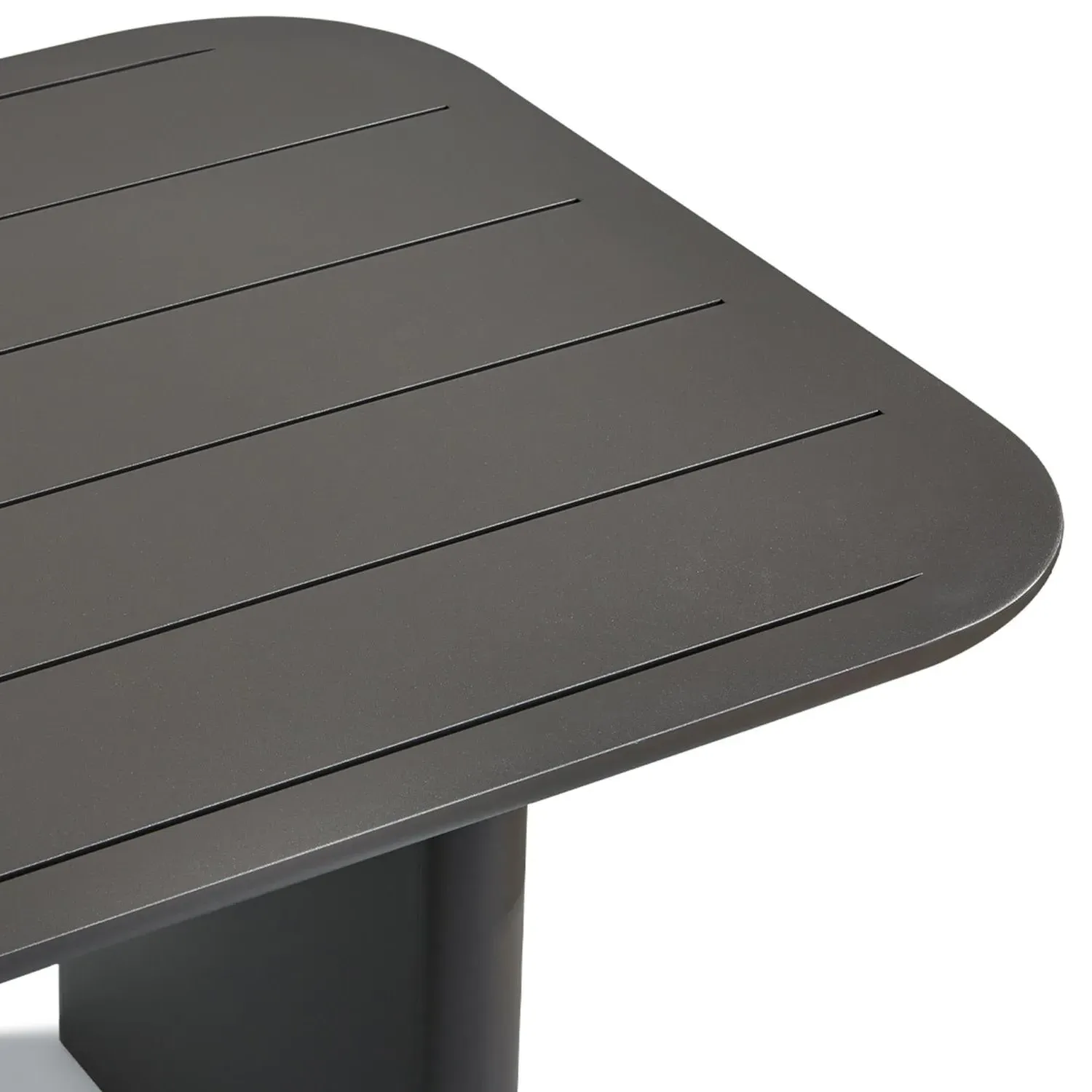 Caicos Outdoor Dining Table - Slate, Aluminum alternate view