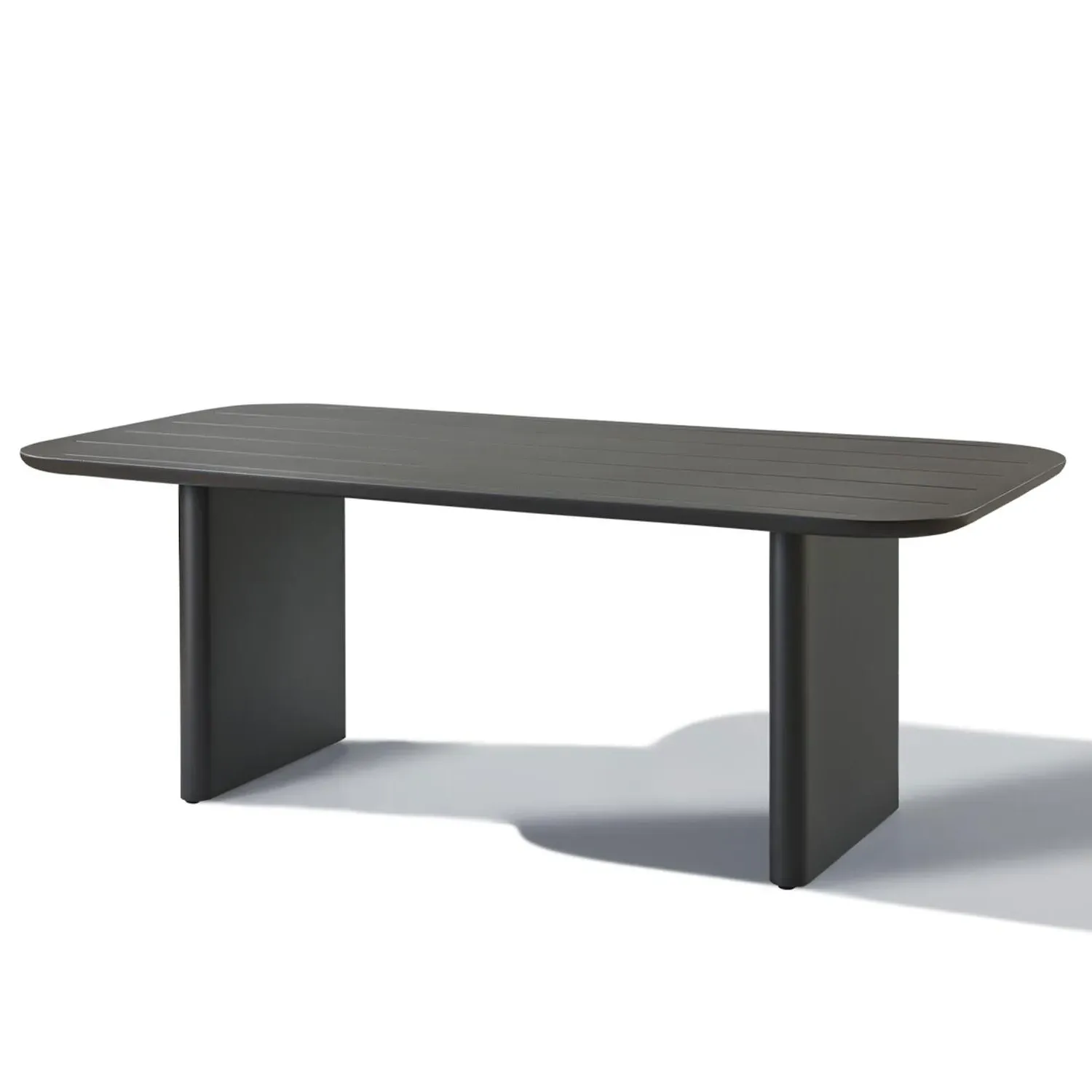 Caicos Outdoor Dining Table - Slate, Aluminum product