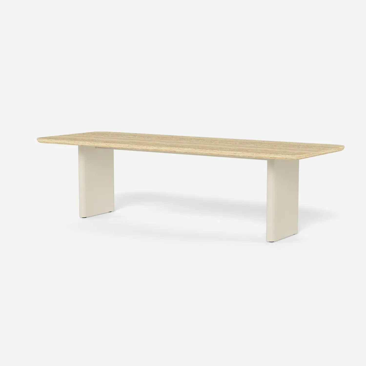 Caicos Rectangular Dining Table - Grey, Aluminum product