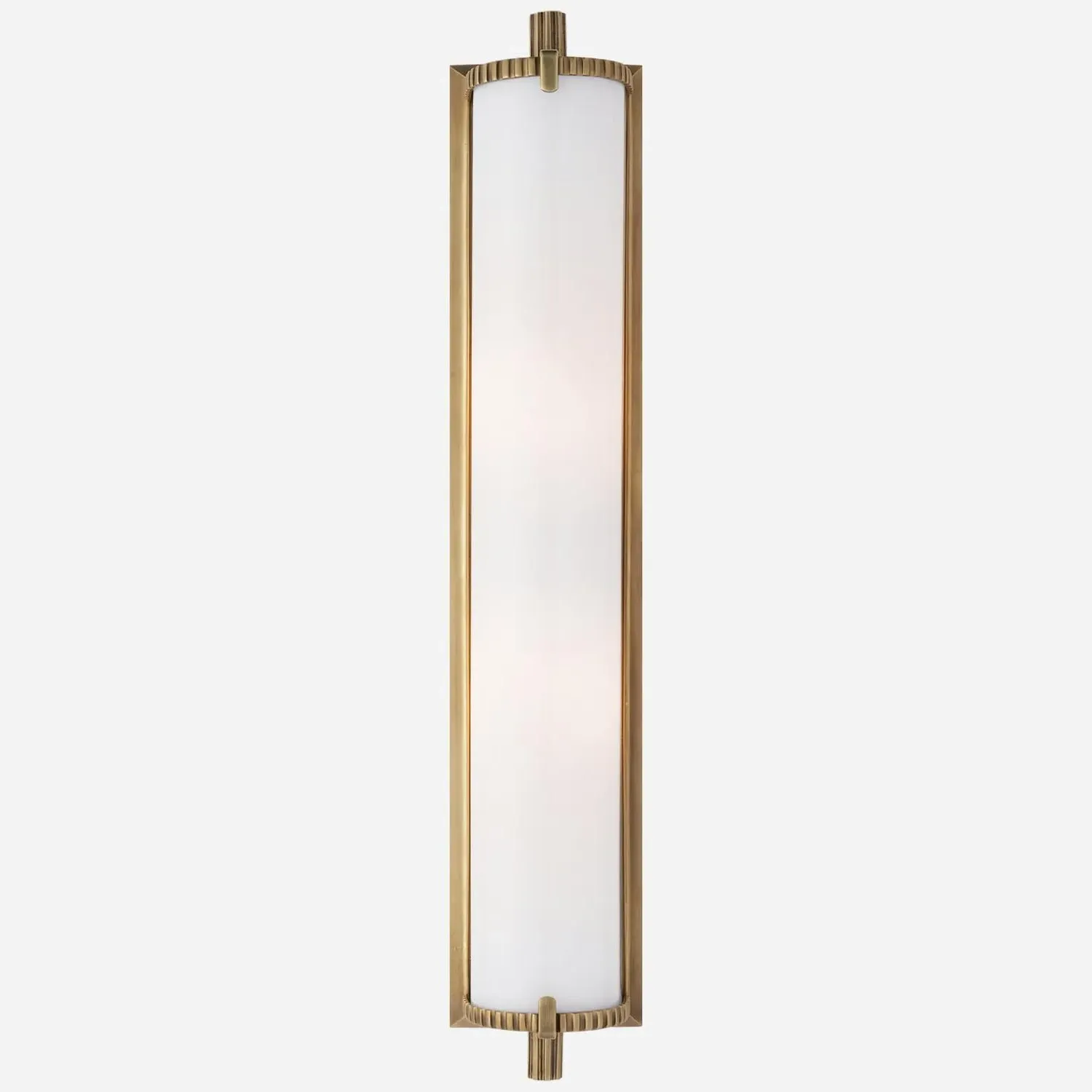 Tall Wall Light with Glass Shade - Brass product