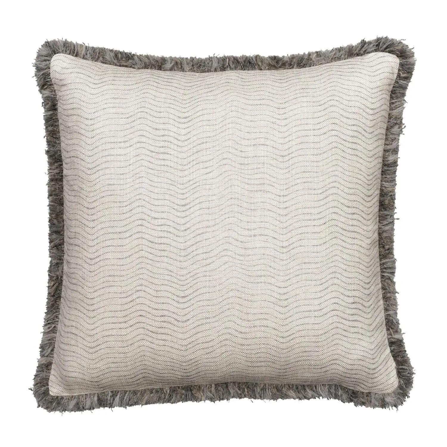 Square Cushion with Trim - Cloud, Linen Blend product