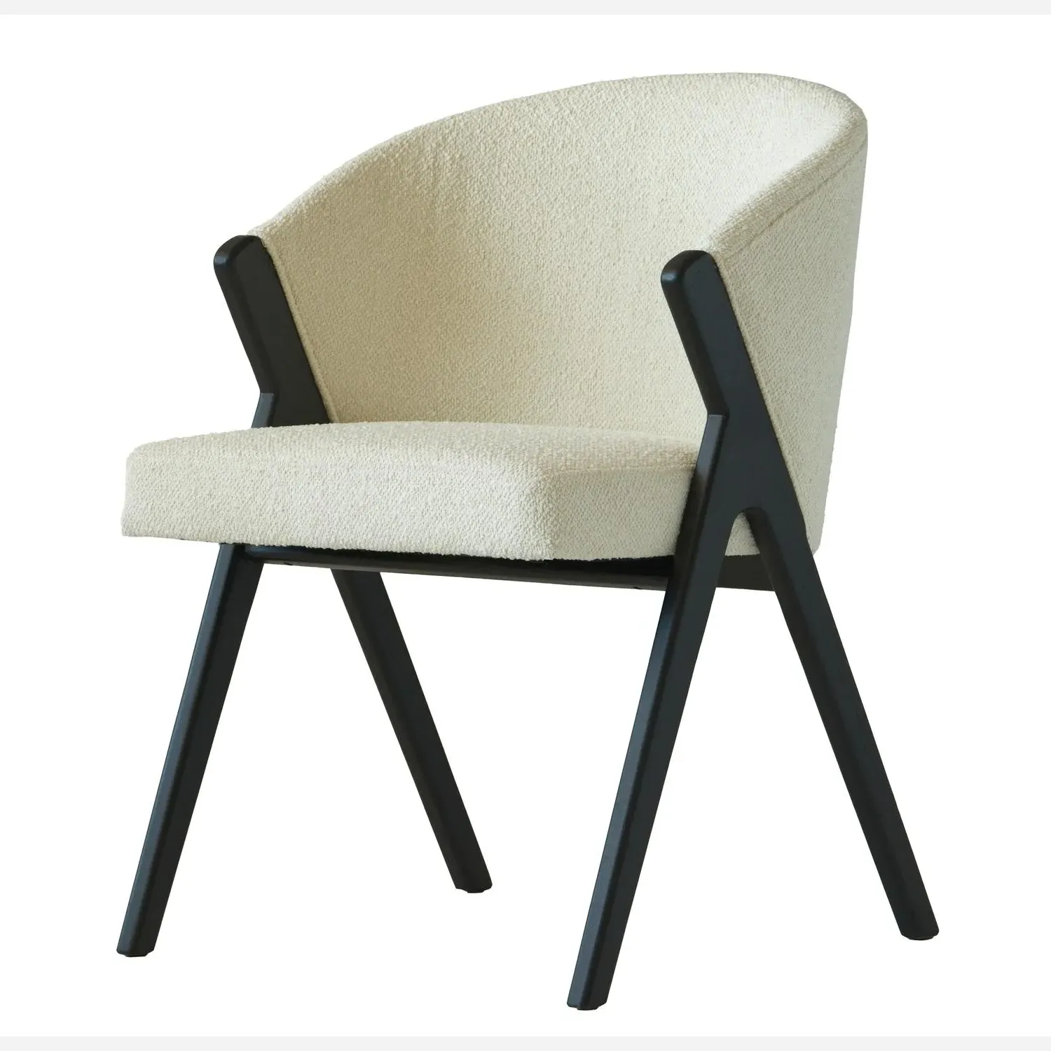 Dining Chair with Curved Back - Boucle product