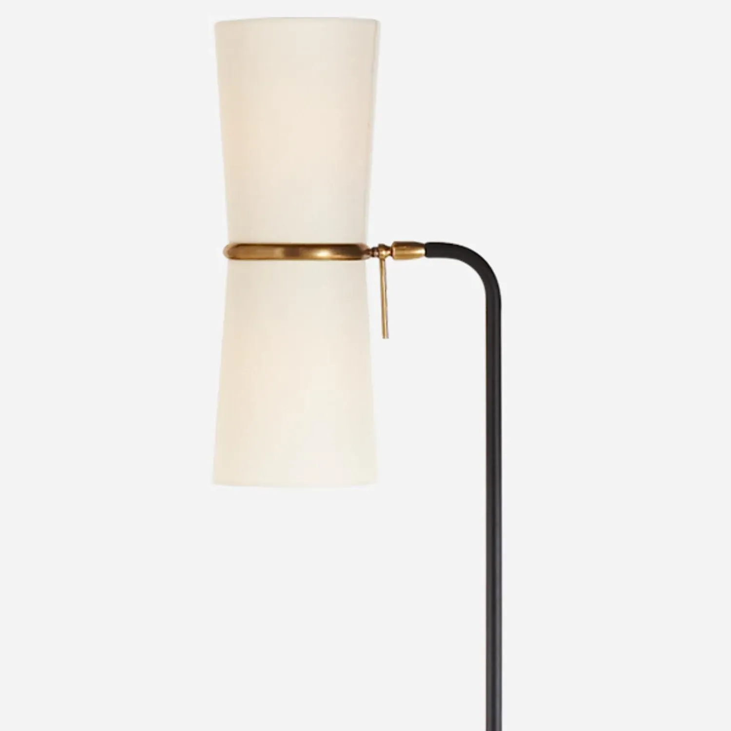 Sculptural Floor Lamp - Black, Antique Brass alternate view