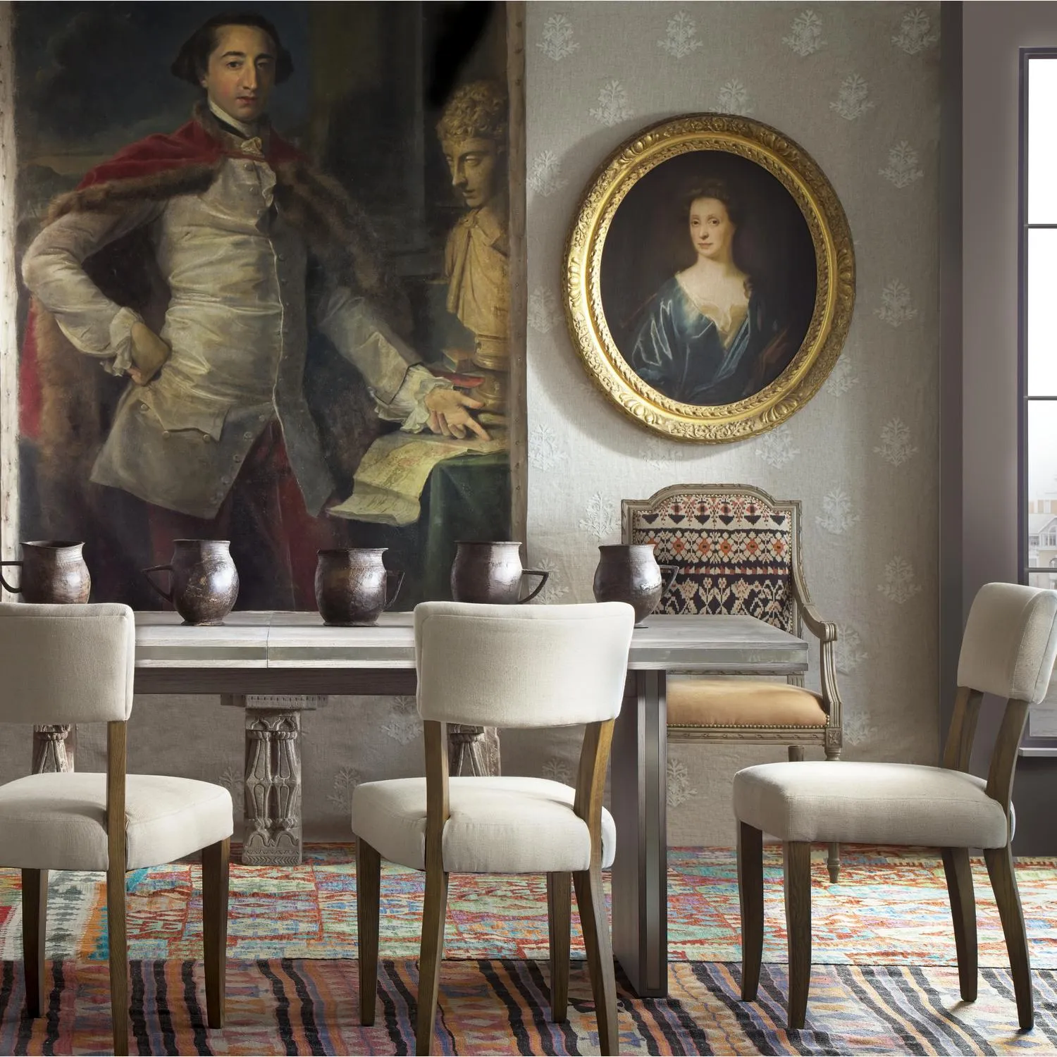 Diego Dining Chair - Light Neutral, Linen alternate view