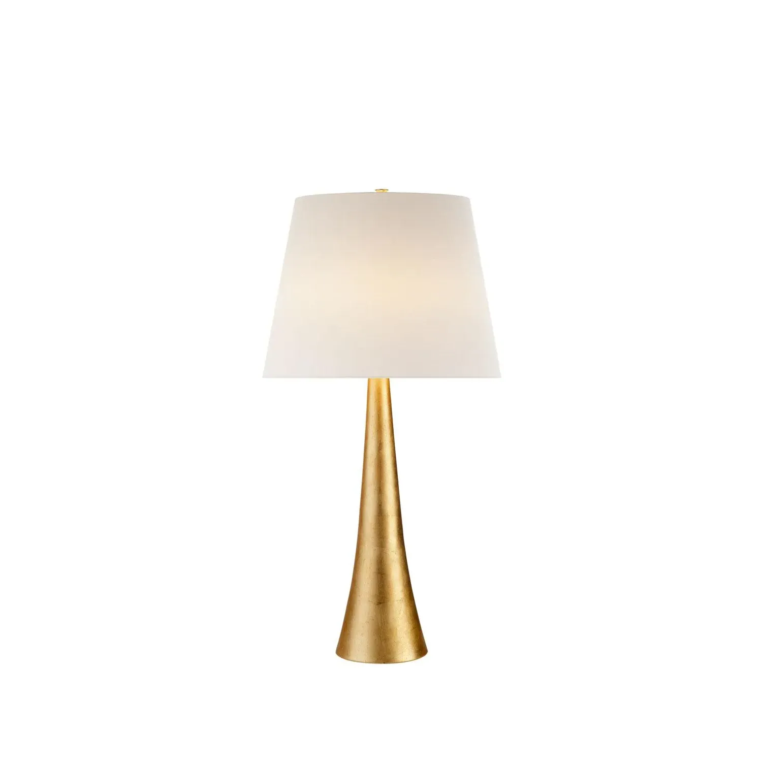 Table Lamp with Linen Shade - Gold, Metal product