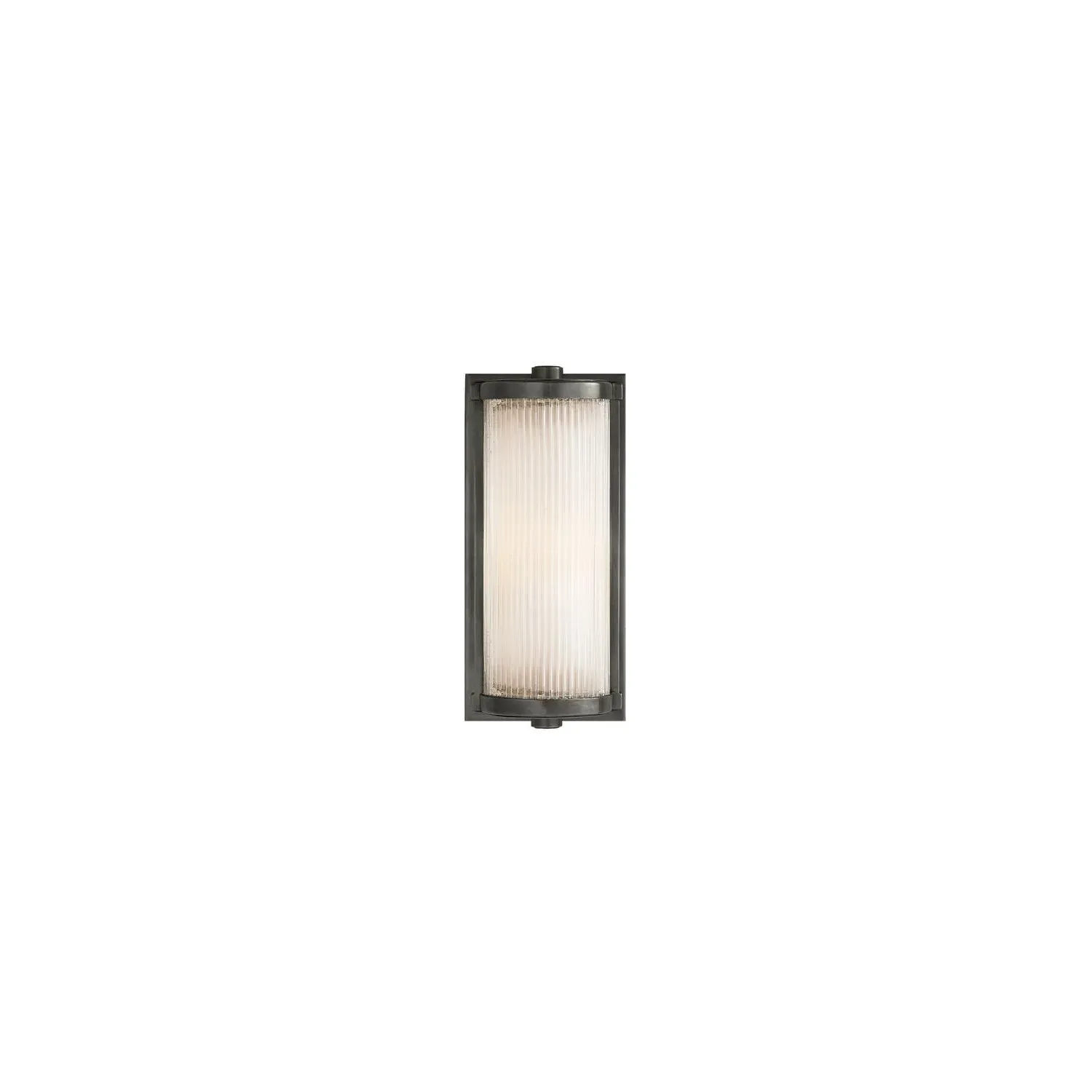 Short Wall Light with Glass Shade - Bronze product