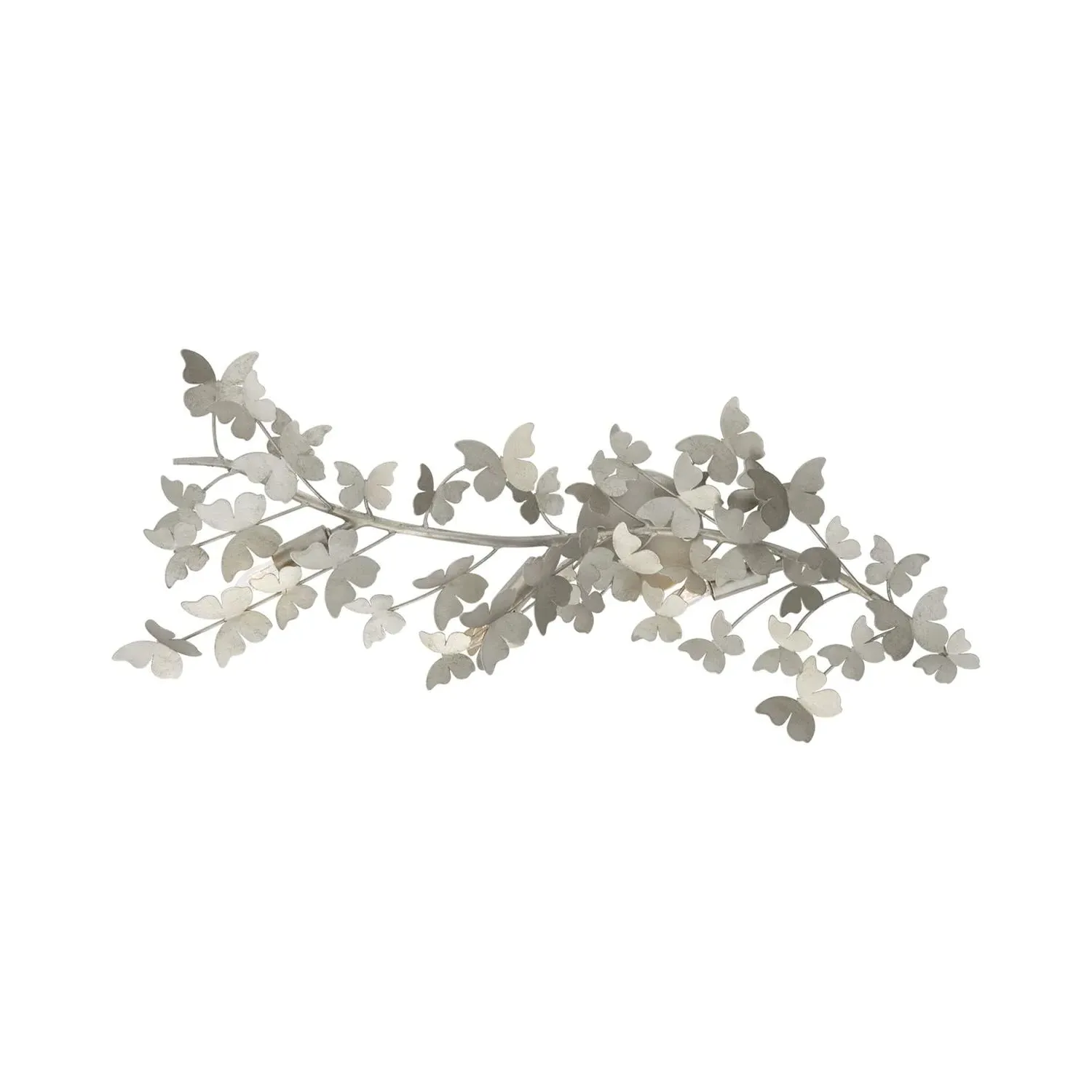 Butterfly Wall Light - Silver, Metal product