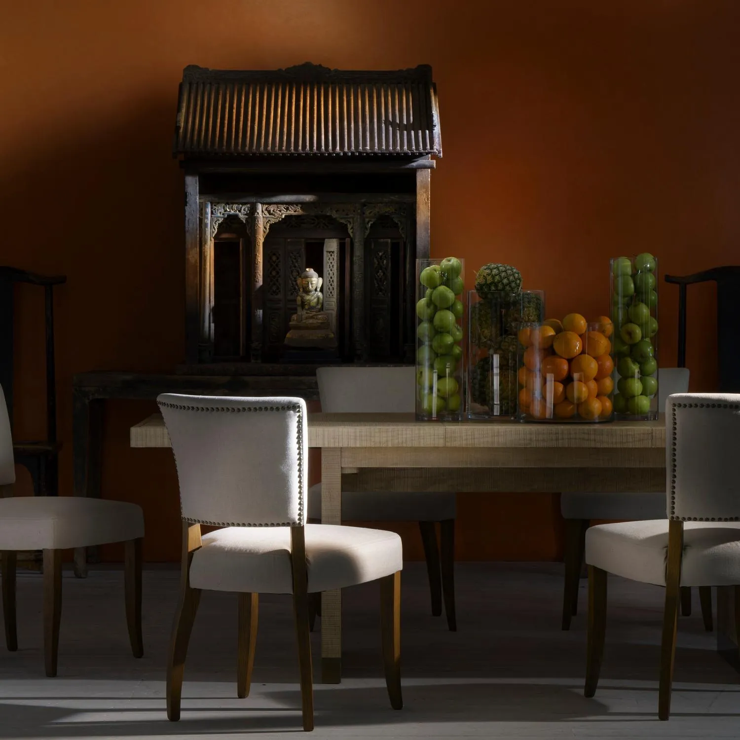 Frank Dining Chair - Light Neutral, Linen alternate view