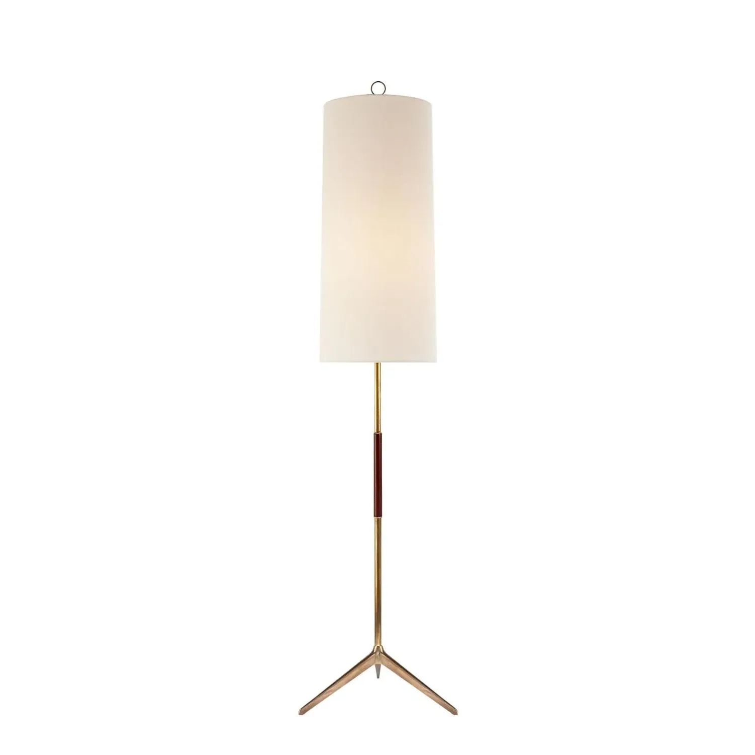 Frankfort Floor Lamp - Brass, Mahogany product