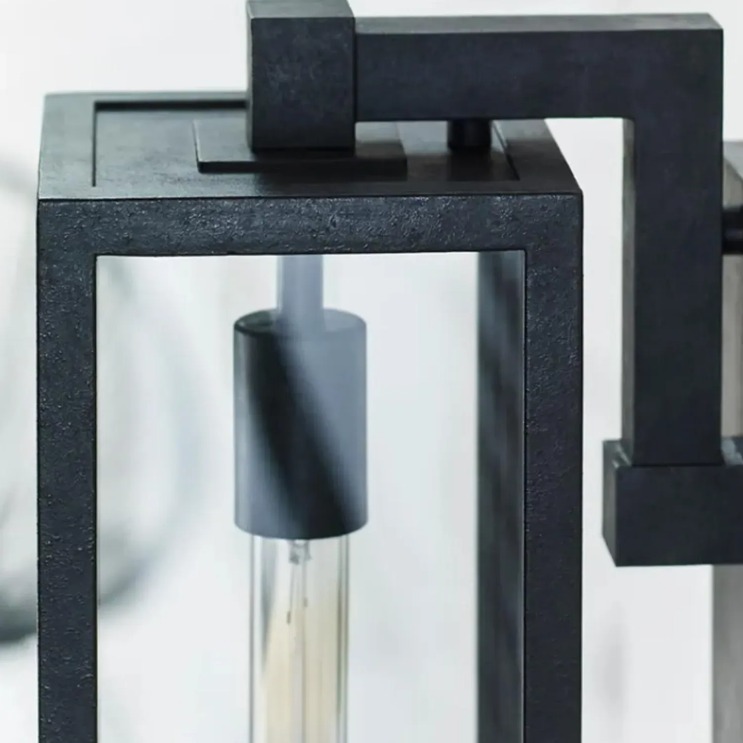 Medium Wall Light Lantern - Iron, Glass alternate view