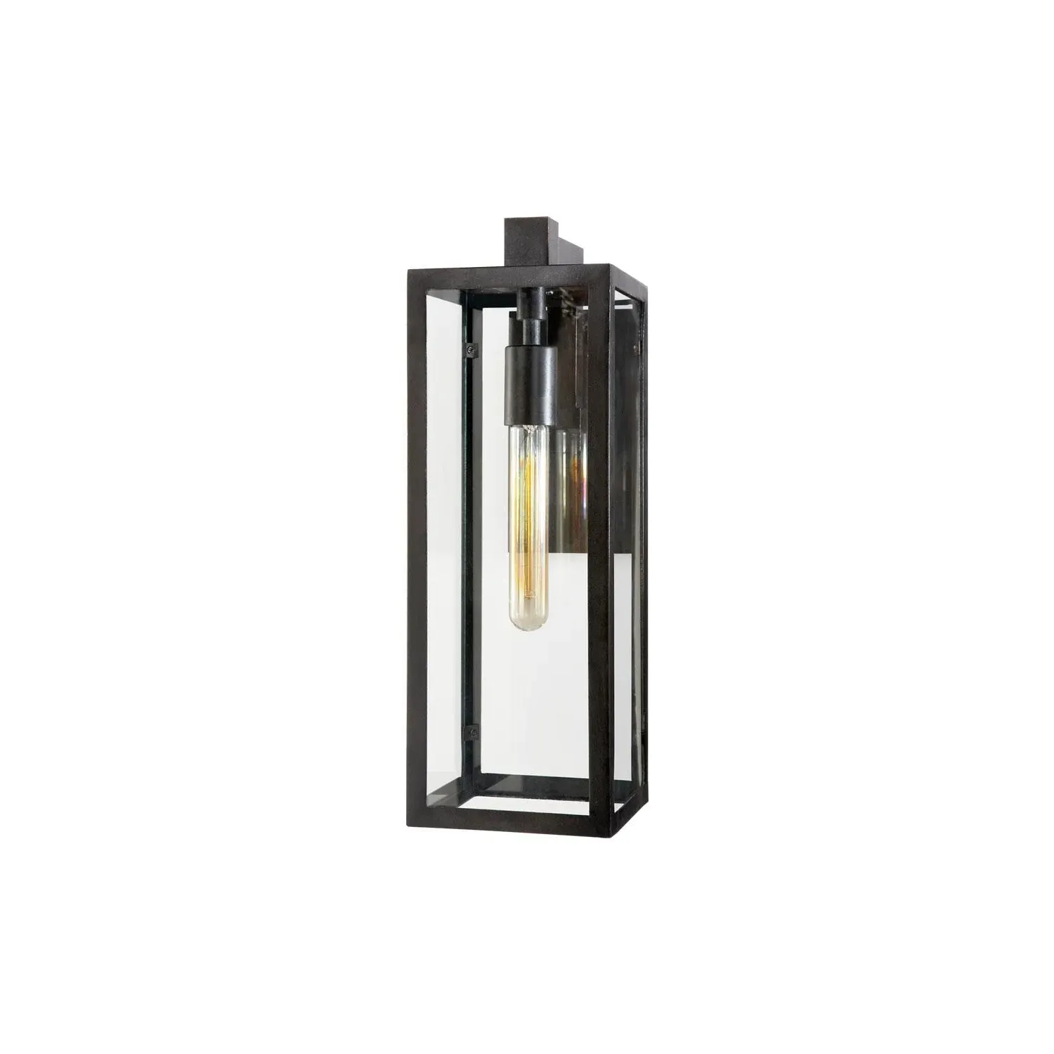 Medium Wall Light Lantern - Iron, Glass product