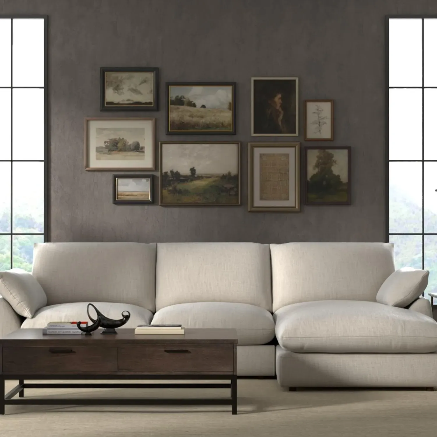 Fulton LHF Corner Sofa - Custom alternate view