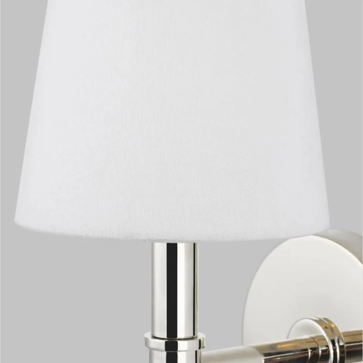 Wall Light with Lucite Stem - Polished Nickel alternate view