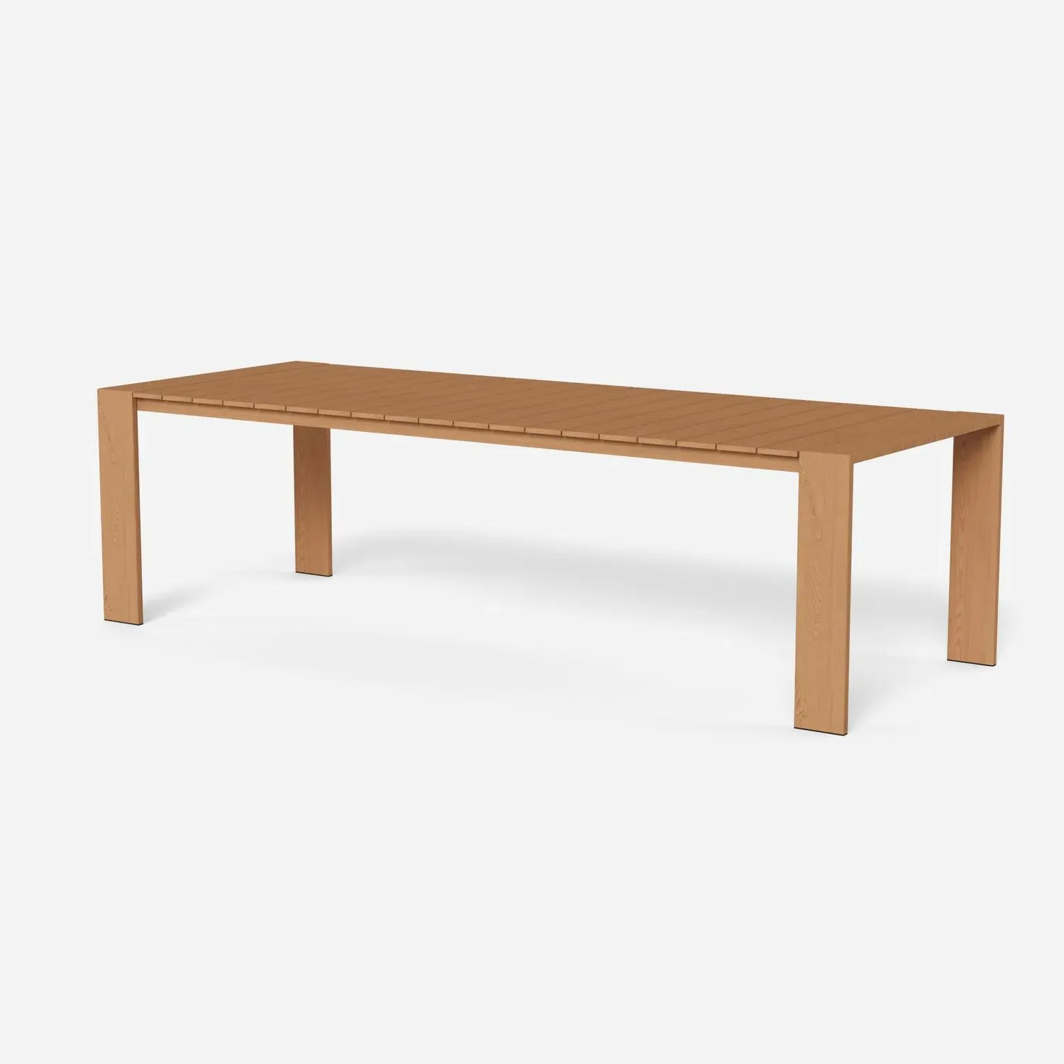 Slatted Dining Table - Natural, Teak product