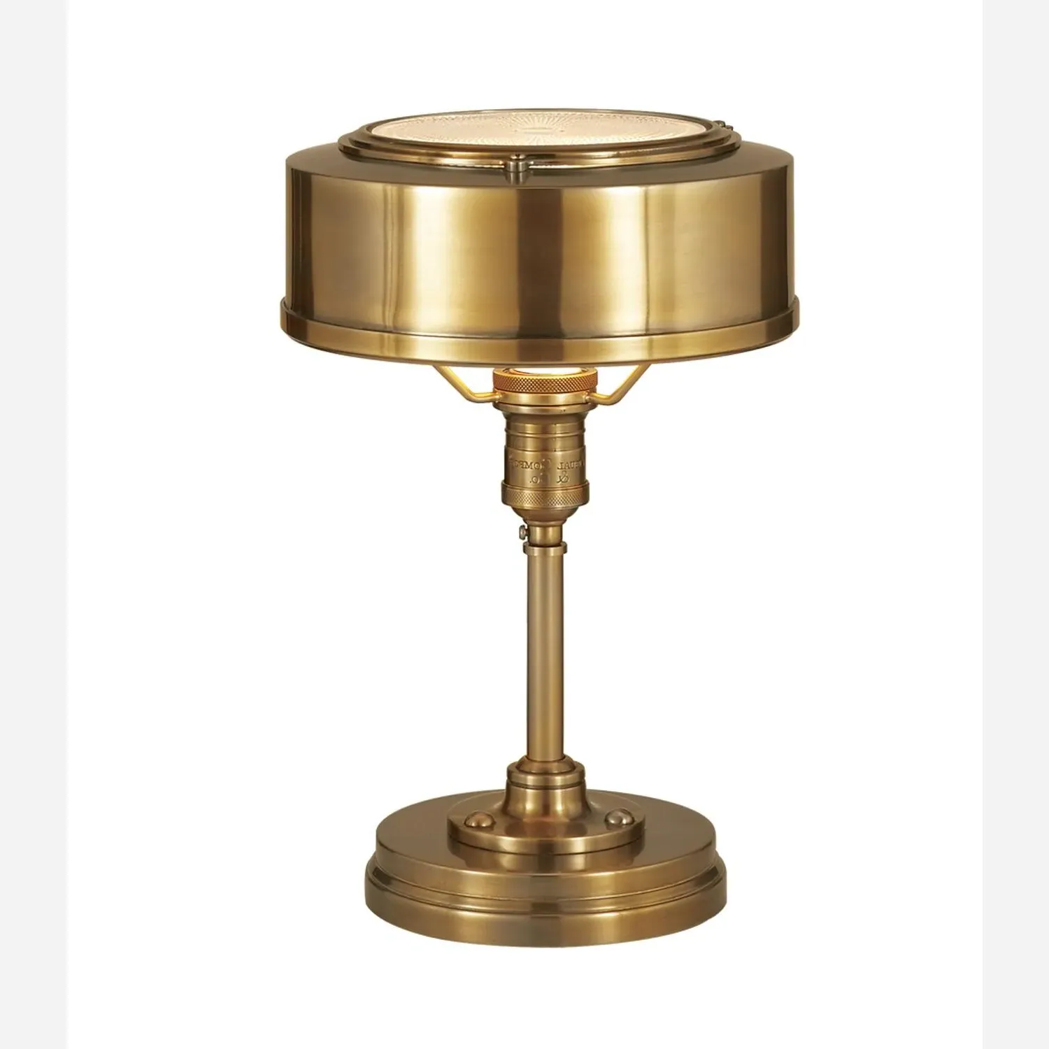 Desk Task Light with Glass Disc - Brass, Metal product