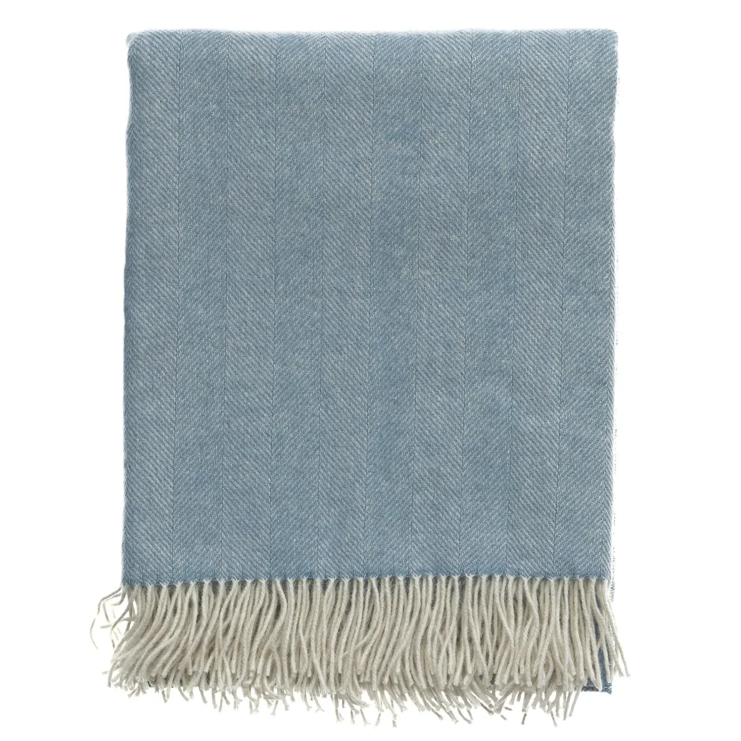 Herringbone Throw - Duck Egg, Pure Wool product