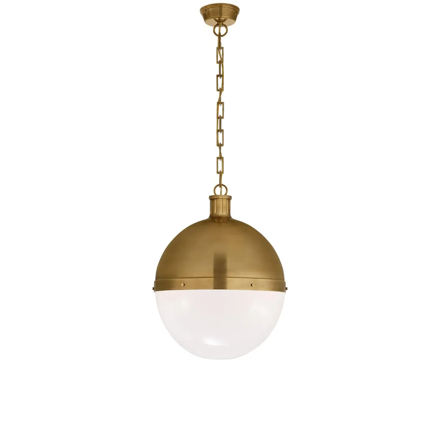 Extra Large Ball Pendant Light - Brass, Glass product