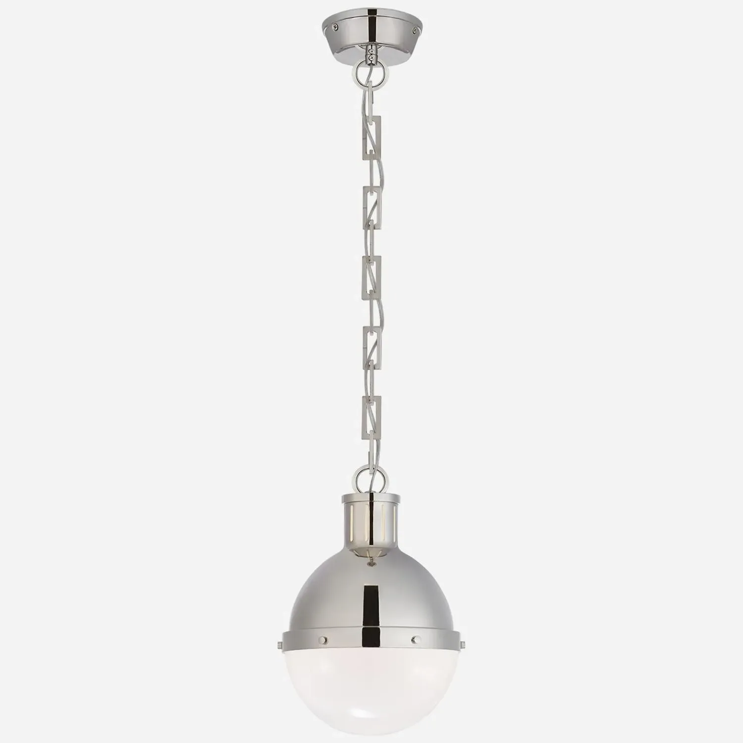 Small Ball Pendant Light - Polished Nickel, Glass product