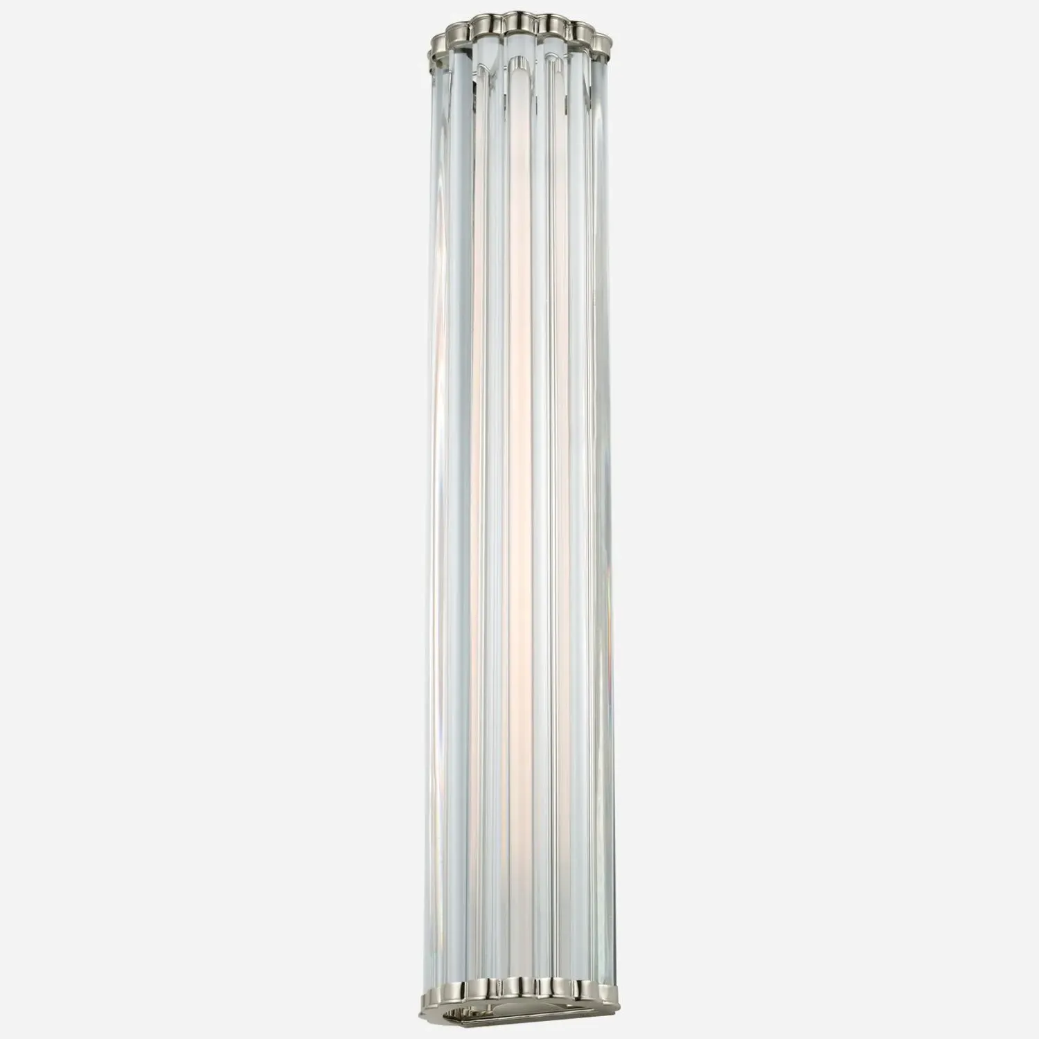Small Wall Light - Polished Nickel, Glass alternate view