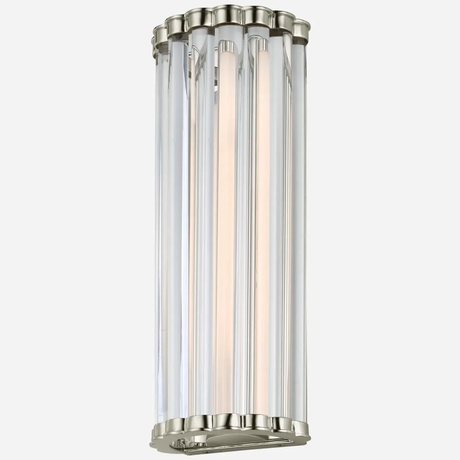 Small Wall Light - Polished Nickel, Glass product
