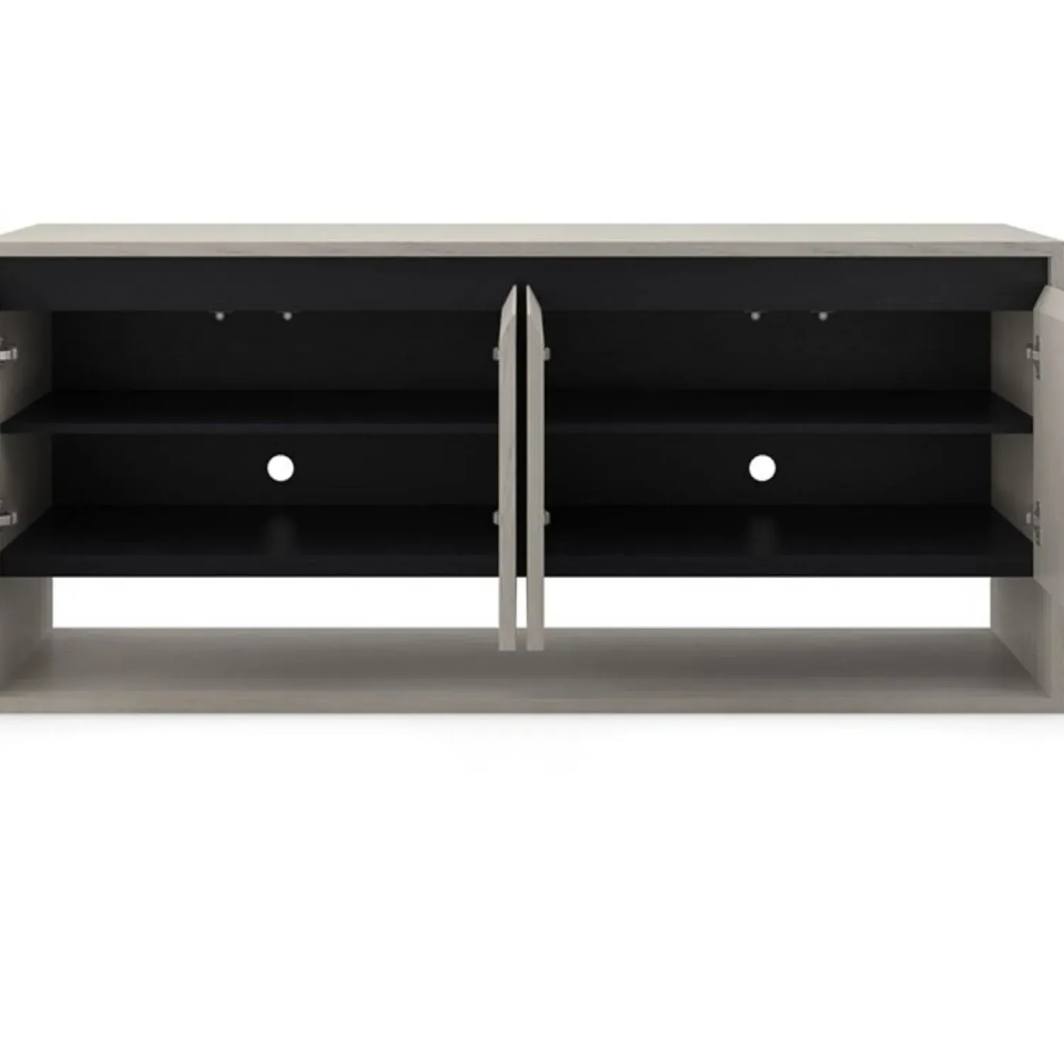 Modern Sideboard with Contrasting Accents - Natural, Oak alternate view