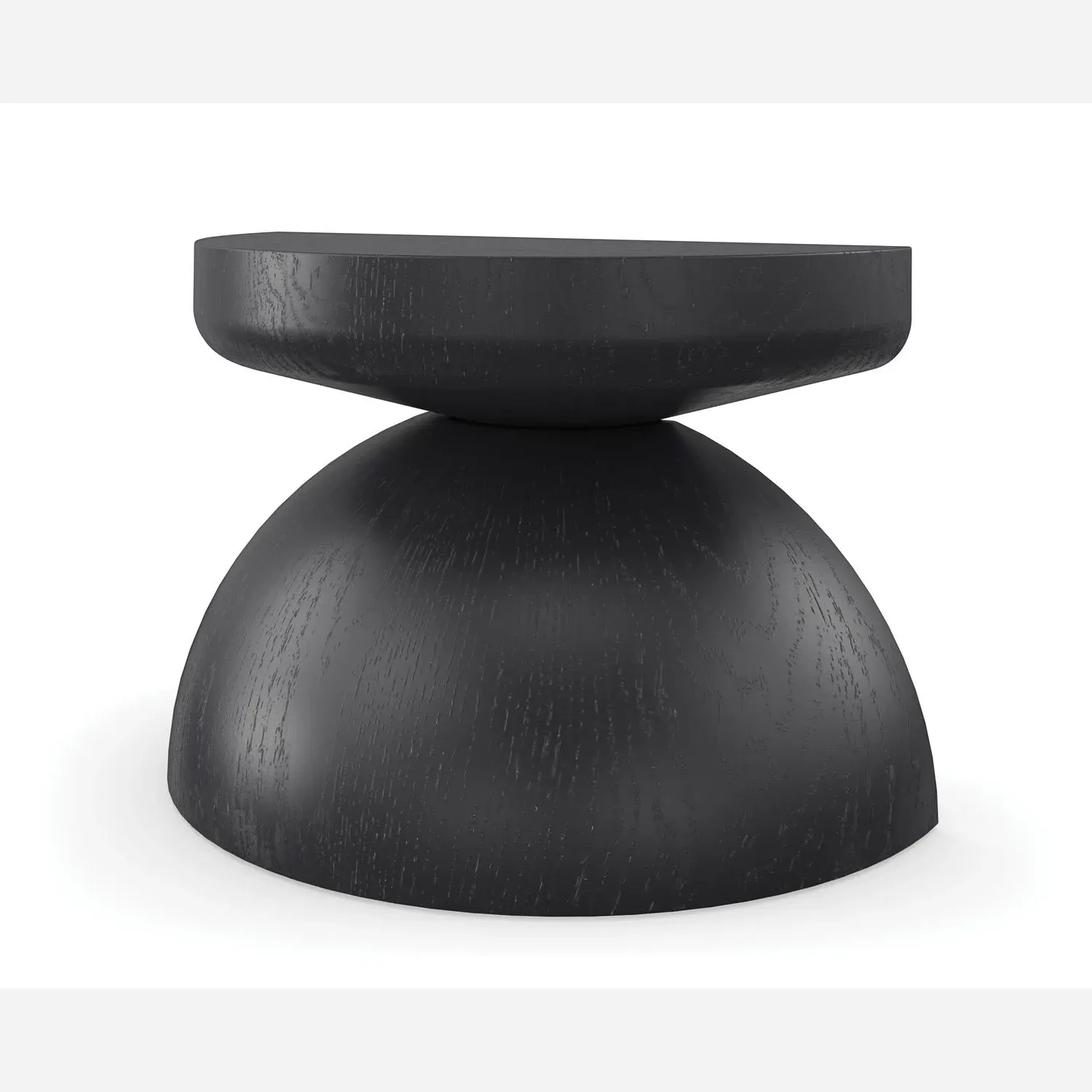 Round Side Table - Black, Matte Finish product