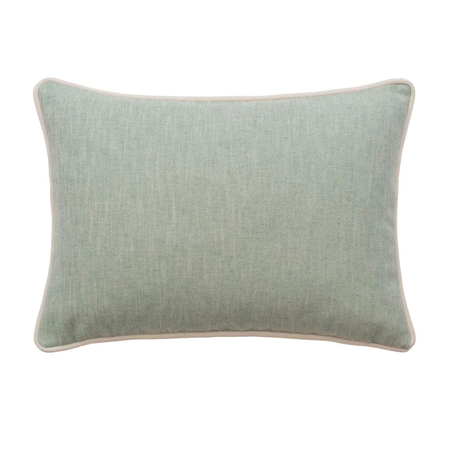 Feather Cushion - Sky, Linen product