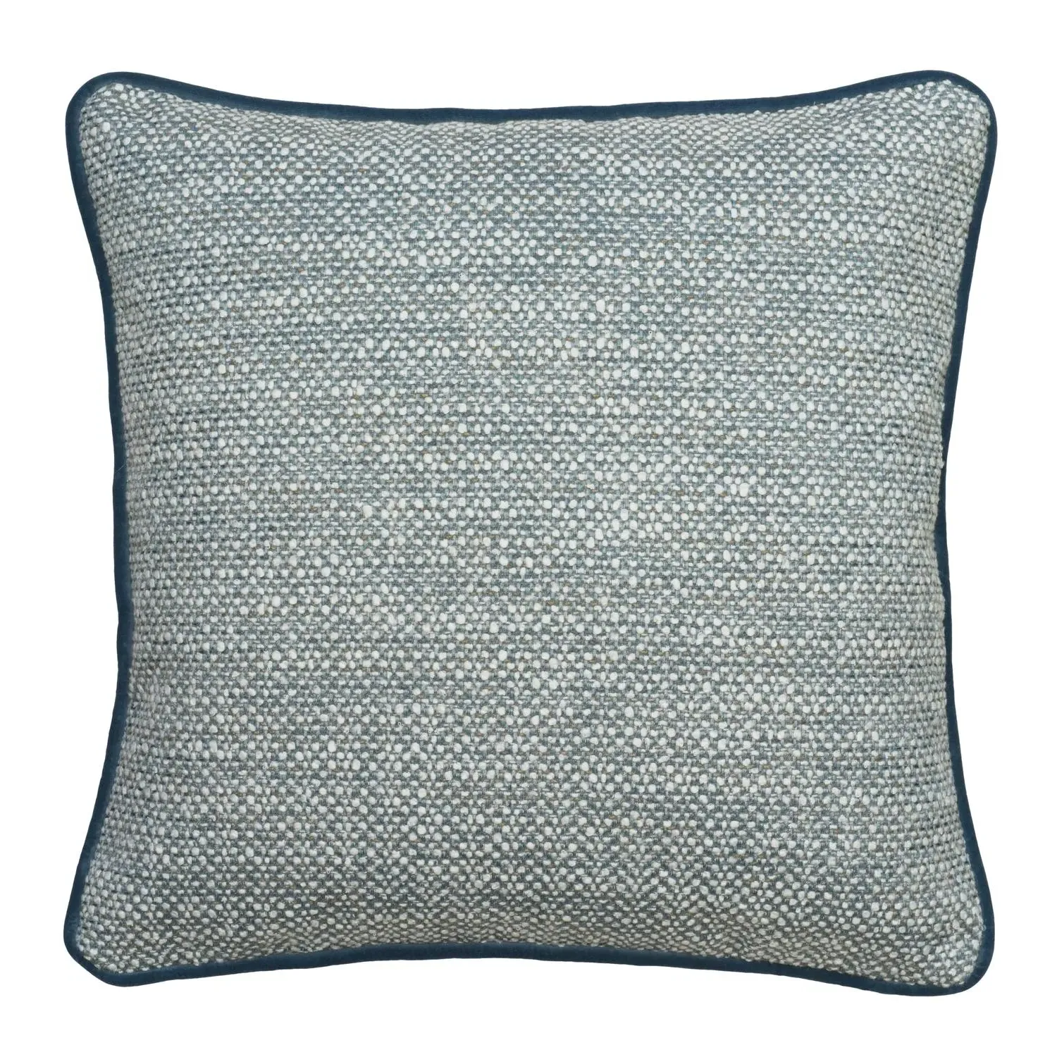 Square Cushion with Boucle Texture - Sea, Cotton product